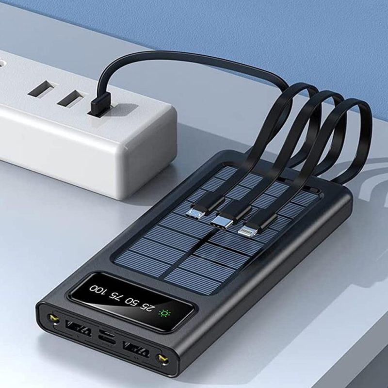 Solar Power Bank [ Best Quality ] 20000mAh Mirpur Store