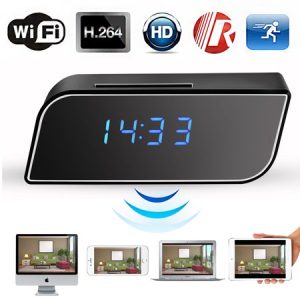Table Clock Spy Wifi IP Camera 1080p