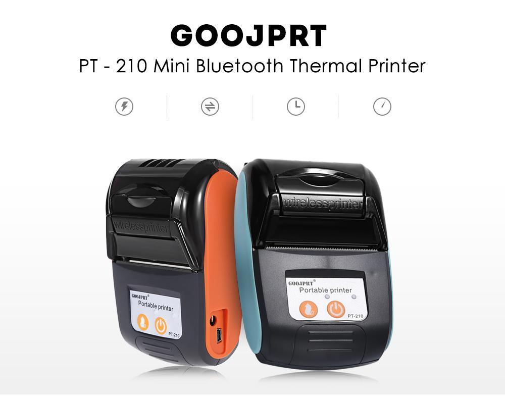 GOOJPRT 58MM Wireless Portable Bluetooth Thermal Receipt Printer Machine For Windows Android iOS