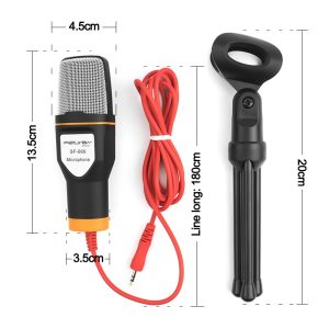 SF-666 Multimedia Studio Wired Condenser Microphone with Tripod