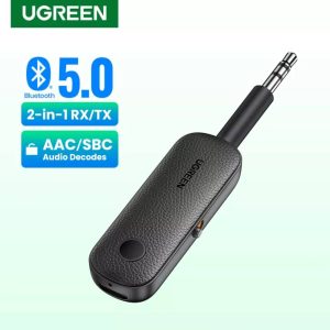 UGREEN Bluetooth 5.0 Transmitter and Receiver 2 in 1 Wireless 3.5mm Bluetooth Adapter