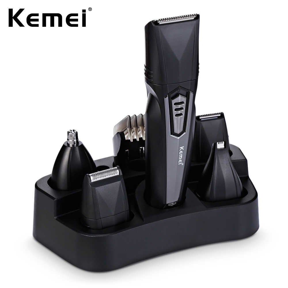 Kemei KM 640 Hair Clipper 8 In 1 Grooming Kit Electric Shaver