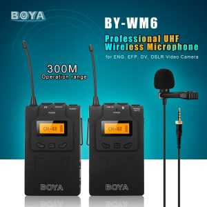 Boya Wireless Lavalier Microphone WM6