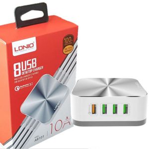 LDNIO A8101 Multi-port Charger 8 USB Ports with QC3.0 Fast Charging Socket