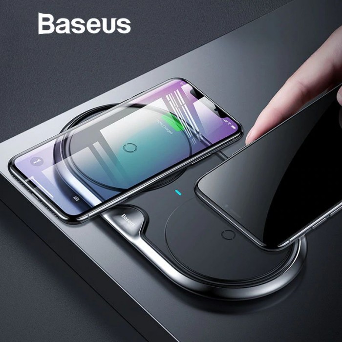 Baseus 10W Dual Seat Qi Wireless Charging Pad - Image 3