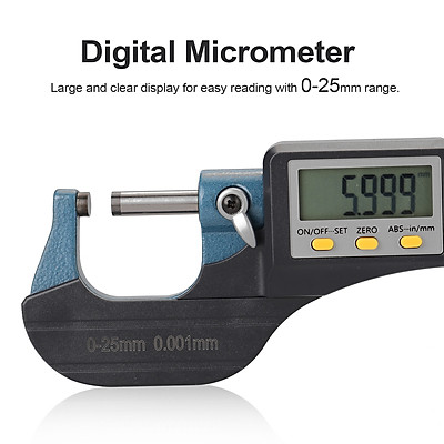 Digital Micrometer 0-25mm With Large Display - Image 2
