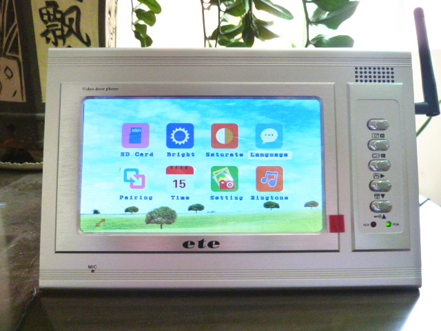 Wireless Color Video Door Phone Wireless 7" LED screen - Image 2