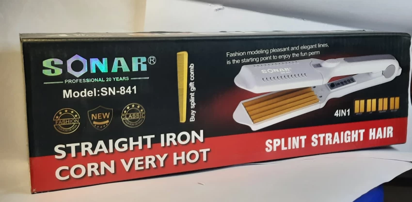 Sonar Sn-841 Professional Hair Straightener 4 In 1 - Image 3