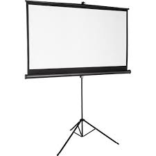 Portable Tripod Projection Screen, 60 x 60 Inches
