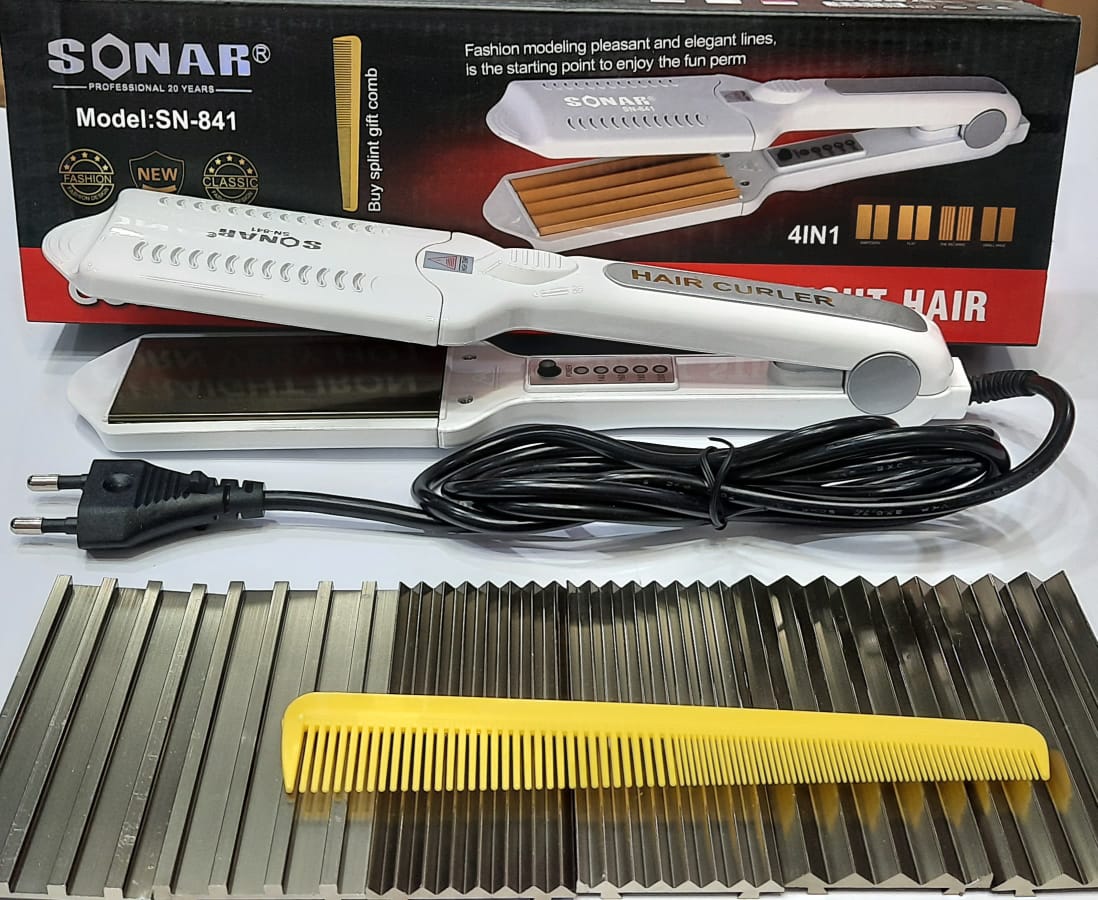 Sonar Sn-841 Professional Hair Straightener 4 In 1 - Image 2