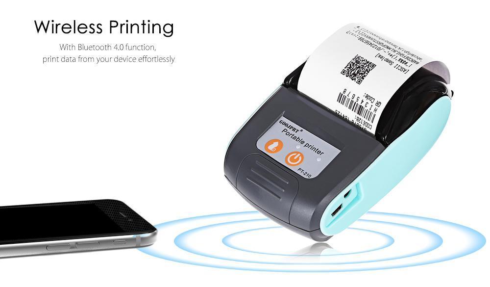 GOOJPRT 58MM Wireless Portable Bluetooth Thermal Receipt Printer Machine For Windows Android iOS - Image 4