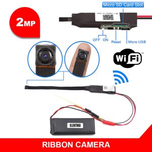 Ribbon Wifi IP Spy Camera [ 720P,1080P, 2K, 4K ]
