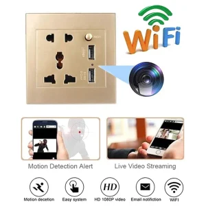 Wifi IP Socket SPY Camera Dvr Wall Plug Socket