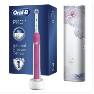 Oral-B Pro 680 Pink & White 3D Electrict Rechargeable Toothbrush