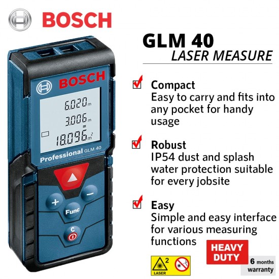 Bosch Laser Distance Meter 40m - Image 4